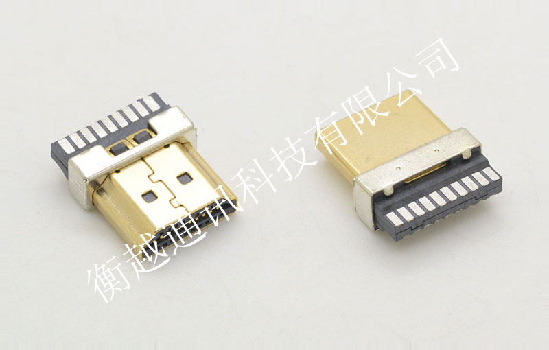 HDMI AM 19P 焊線式配鐵護套